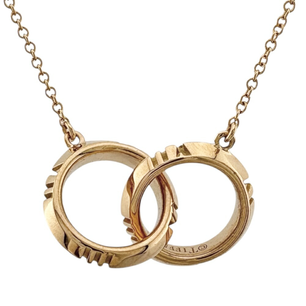 ティファニー アトラスＸクローズドインターロッキング ネックレス ティファニー 18金 レディース TIFFANY&Co. 中古