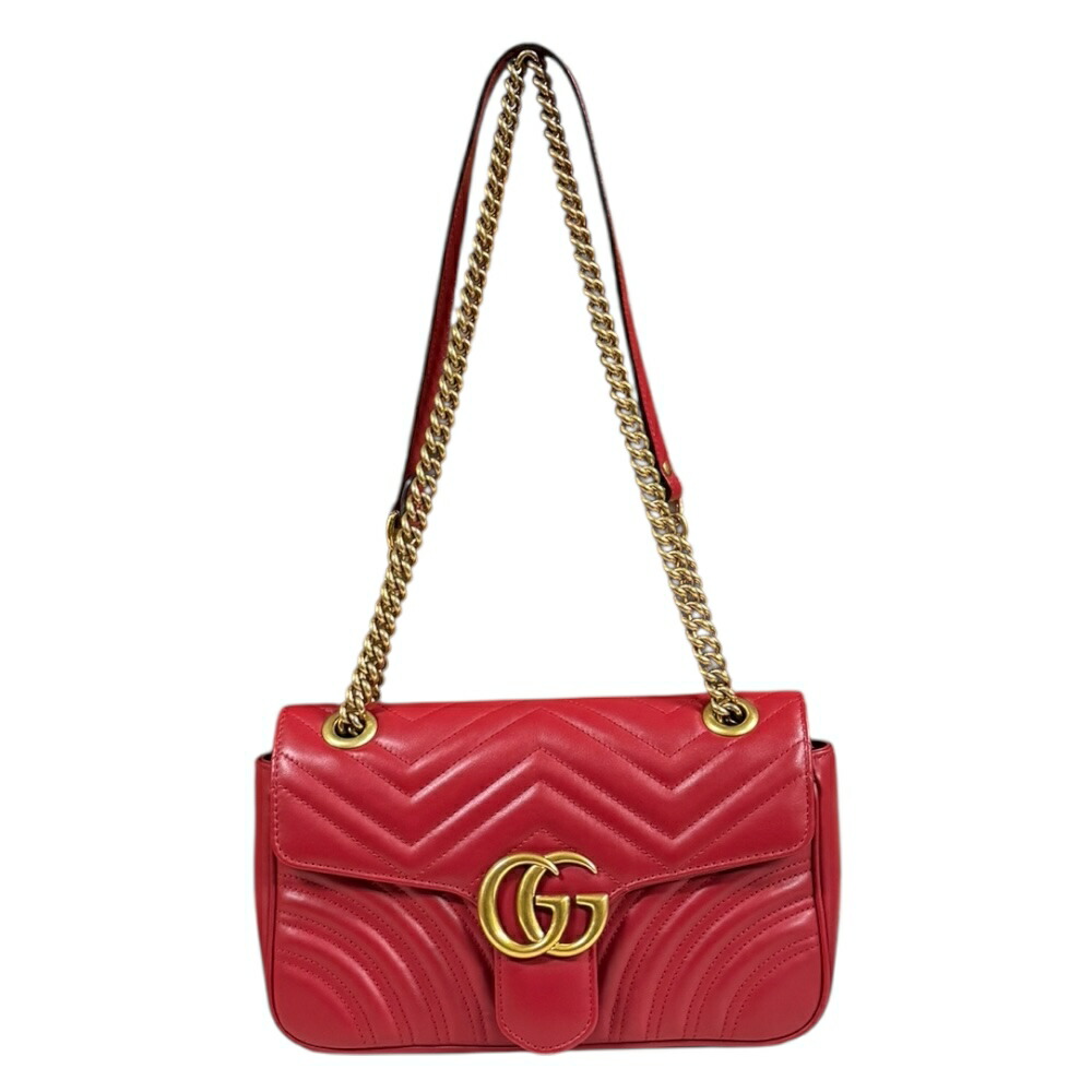 美品✨GUCCI GGマーモント チェーン ショルダーバッグ　 443497 グッチ チェーンショルダーバッグ GGマーモント 443497 (GUCCI