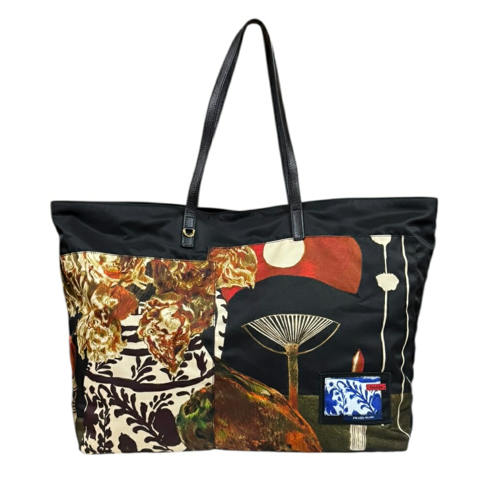 プラダ fructidor トートバッグ プラダ ナイロン ブラック ユニセックス PRADA 中古|R&K リサイクルキング