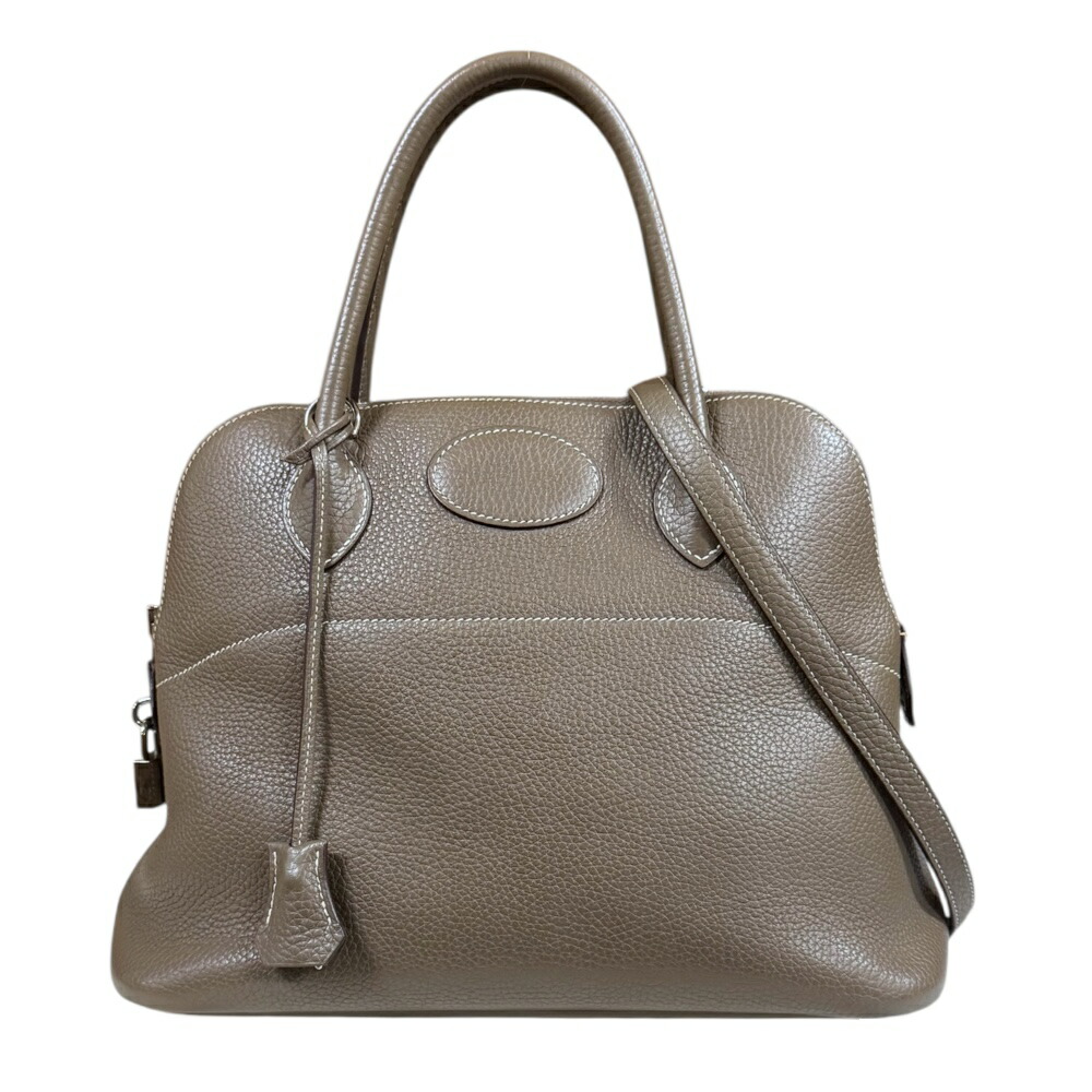 エルメス ボリード31 ショルダーバッグ エルメス トリヨンクレマンス グレー レディース HERMES 中古2way