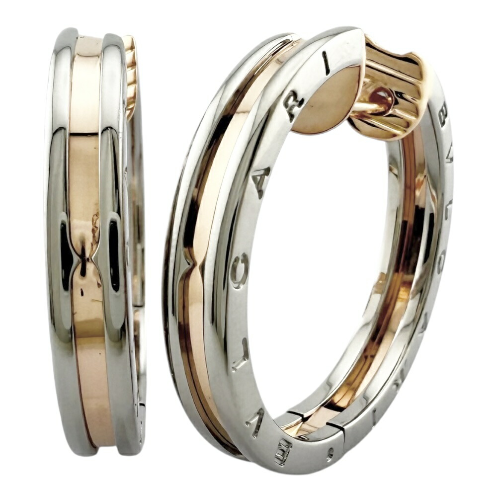 美品 BVLGARI ブルガリブルガリ 750[K18PG]シェルピアス 2101217706445-2.jpg