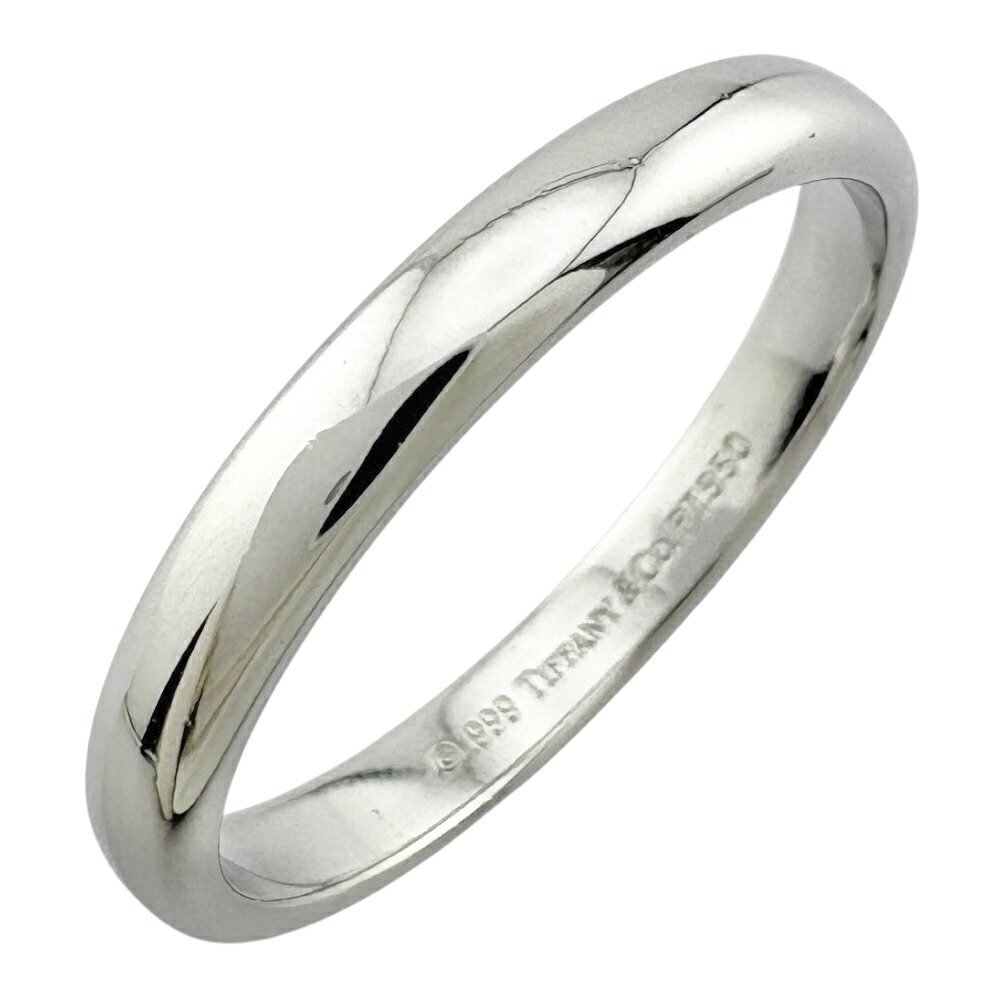 ティファニー クラシックバンド リング 指輪 ティファニー 18.5号 Pt950プラチナ ユニセックス TIFFANY&Co. 中古