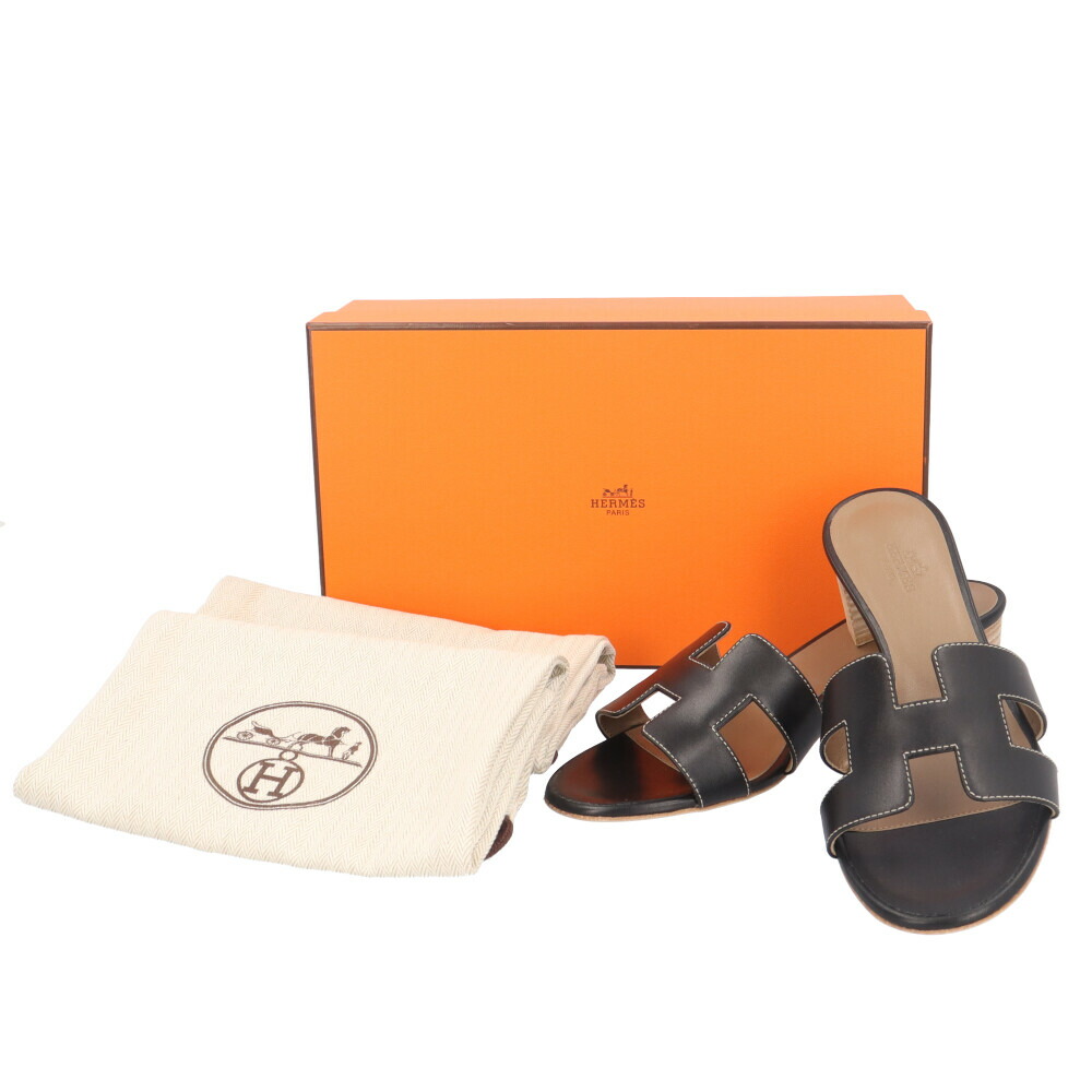 エルメス オアジス サンダル エルメス カーフ 071002Z レディース HERMES 中古