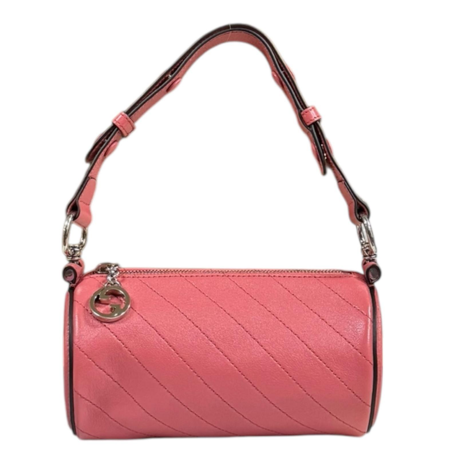 グッチ ブロンディ ショルダーバッグ グッチ なめし革 760170 サクラ色 レディース GUCCI 中古