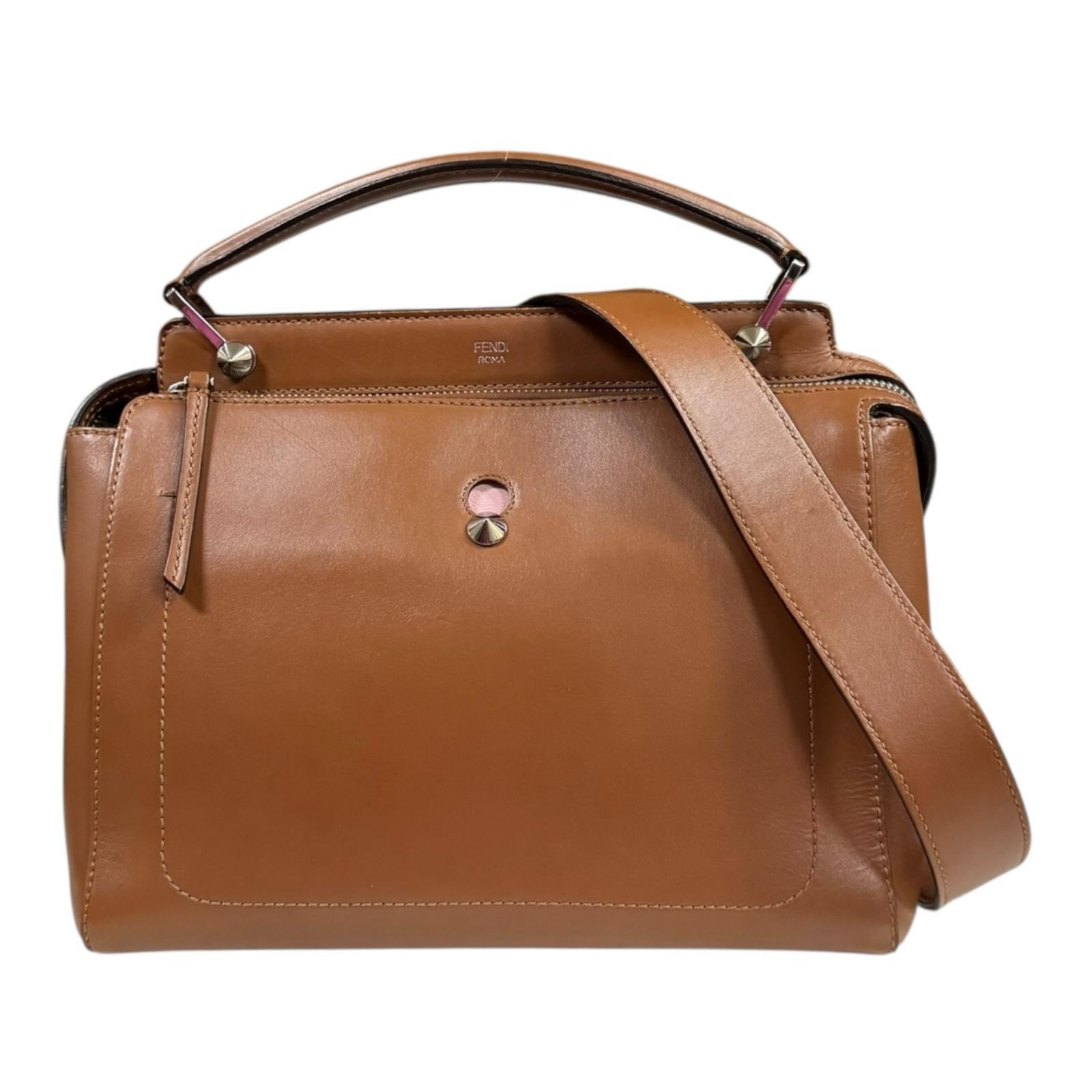 フェンディ ドットコム ショルダーバッグ フェンディ レザー 8BN293 ブラウン レディース FENDI 中古2way｜Ｒ＆Ｋ　リサイクルキング