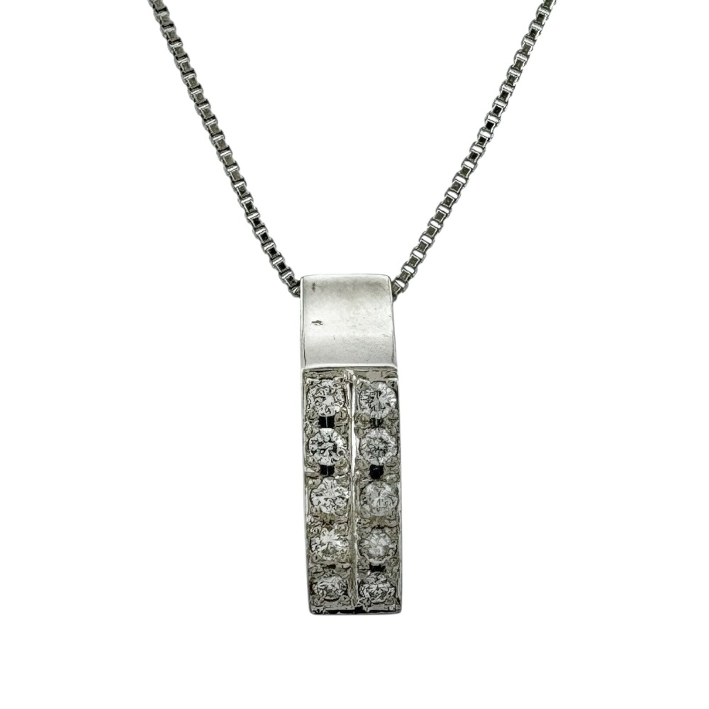 ネックレス Pt850プラチナ ダイヤモンド 0.1ct レディース 中古 42,900円