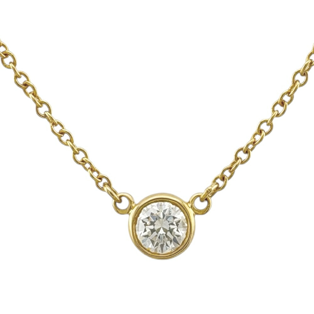 ◇◆専用　ティファニー バイザヤード ネックレス 0.18ct シリアル有k18 ティファニー バイザヤード ネックレス 0.18ct TIFFANY&Co