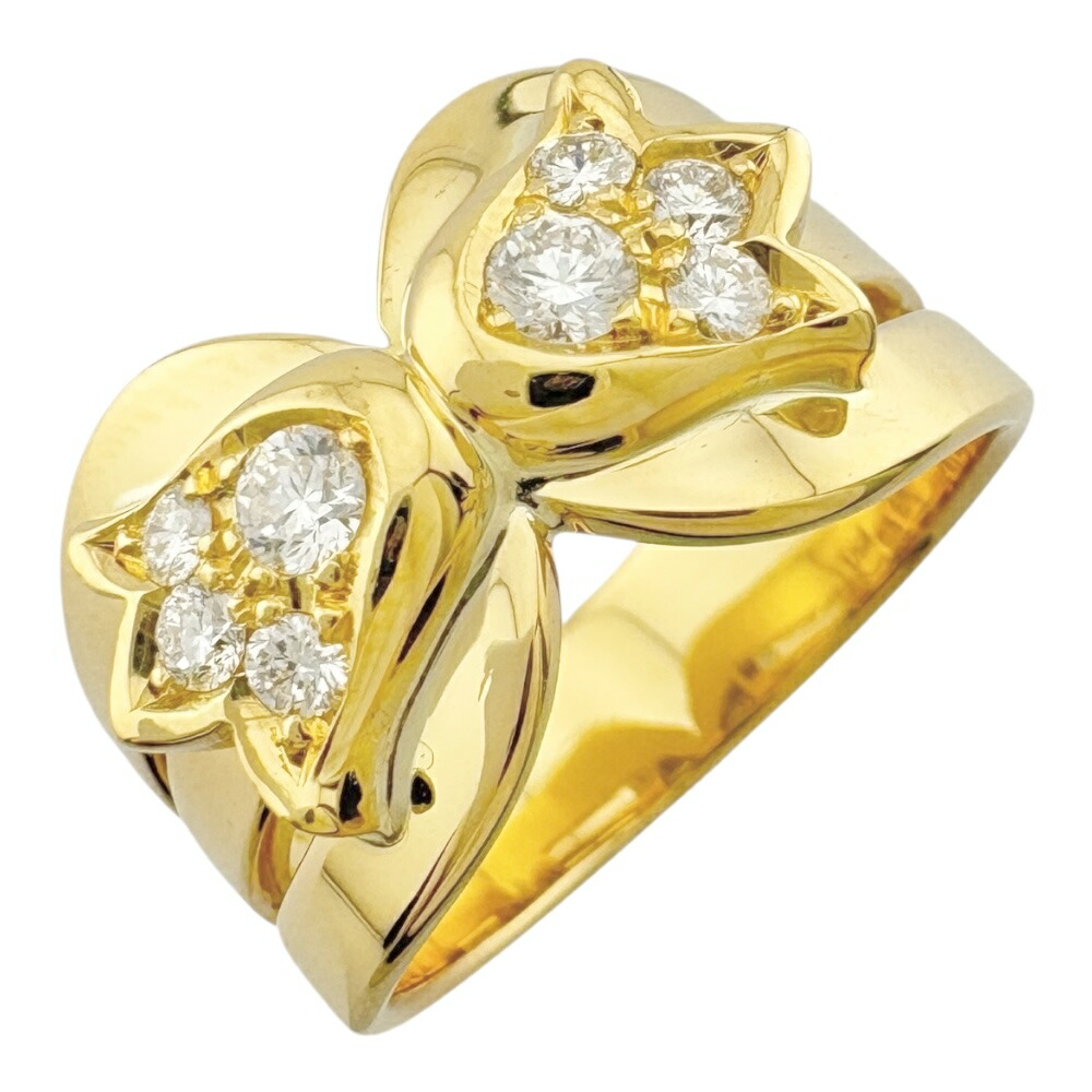 楽天市場】ディオール リング ミミウィ 1Pダイヤ YG イエロー