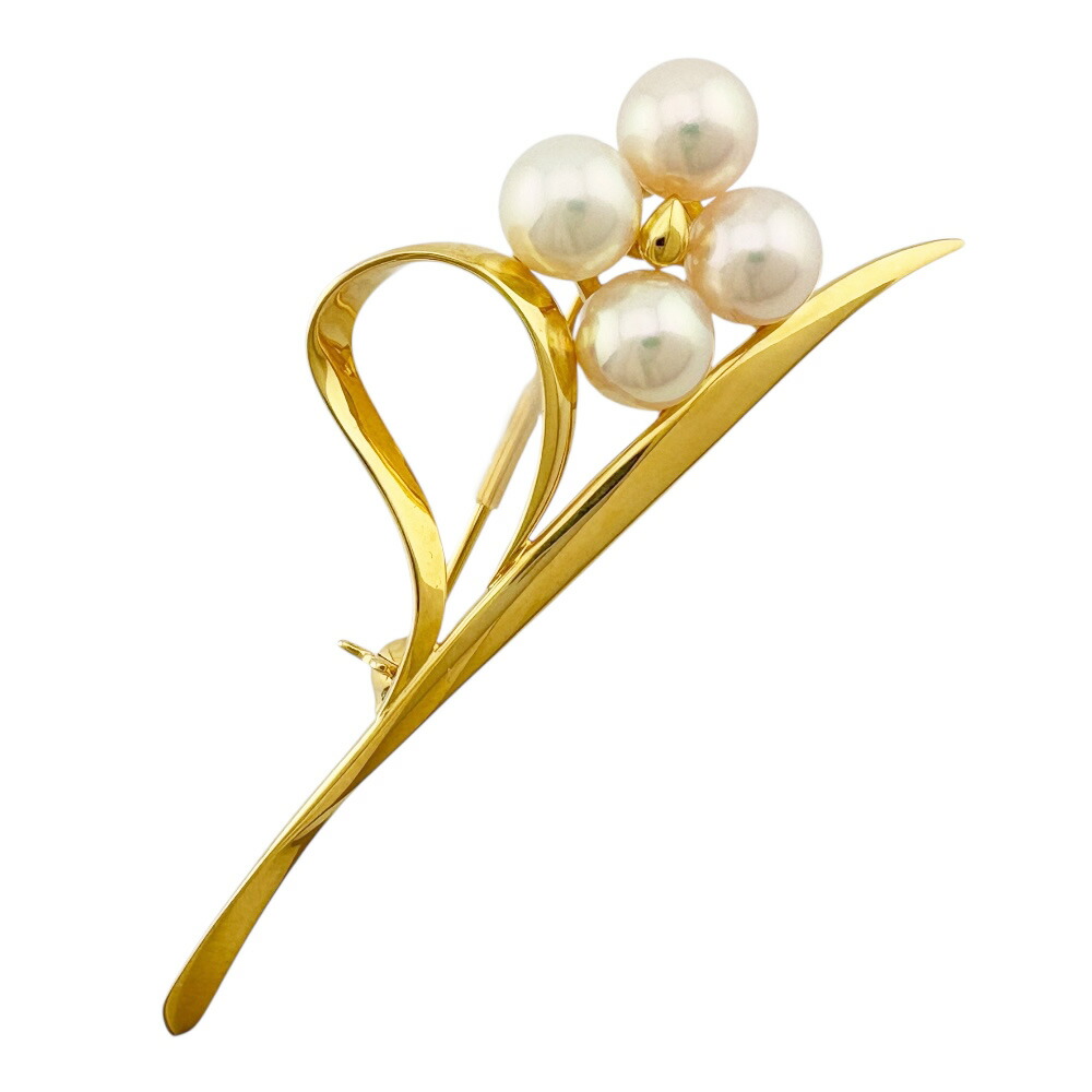 楽天市場】ミキモト ブローチ レディース リーフモチーフ 11Pパール