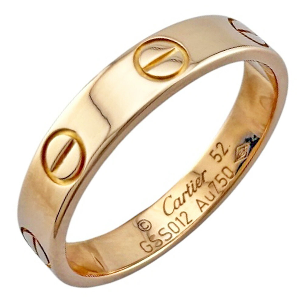 カルティエ ミニラブ リング 指輪 カルティエ 12号 18金 レディース CARTIER 中古|R&K リサイクルキング
