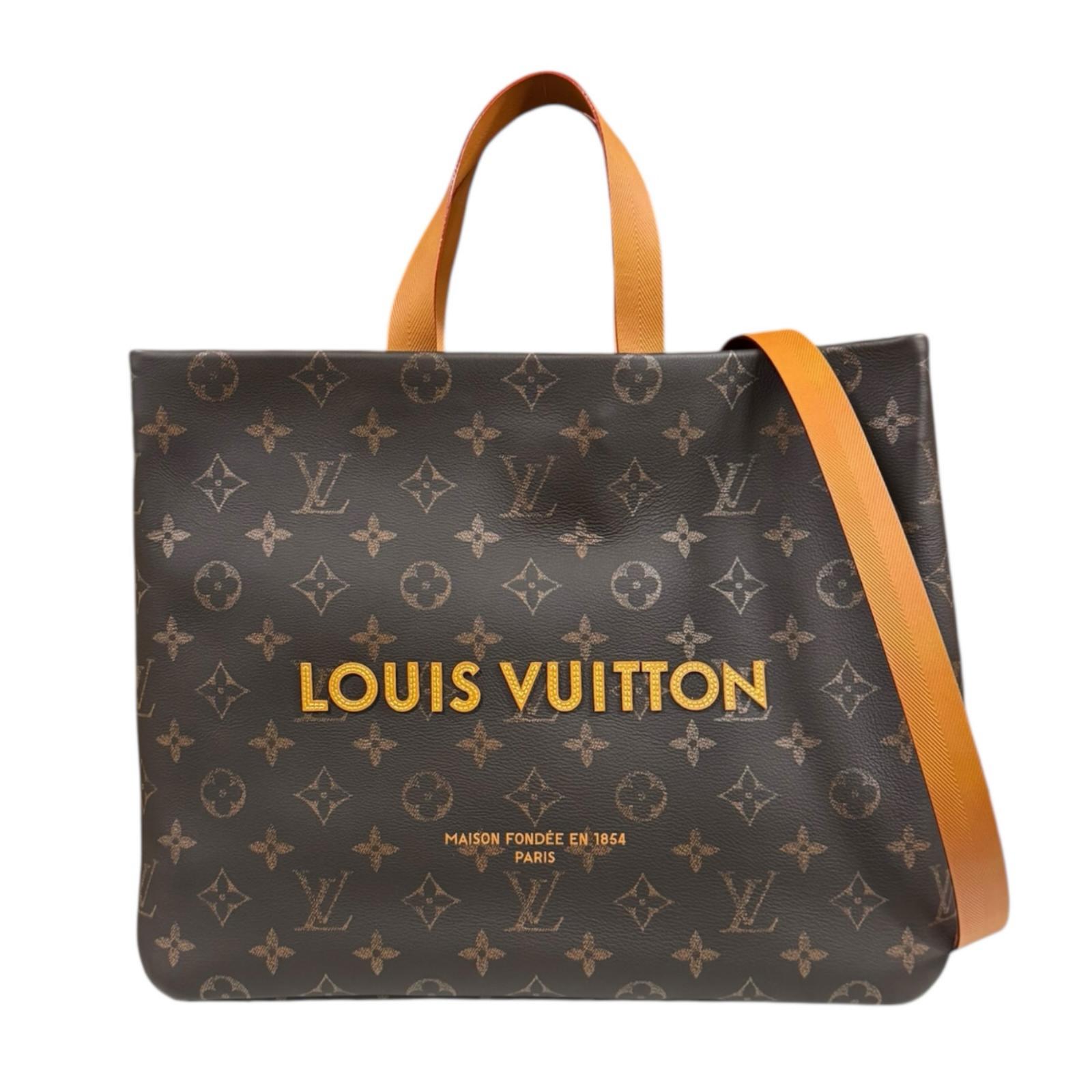 ルイヴィトン ショッパートートMM モノグラム トートバッグ ルイヴィトン レザー M13928 ブラウン レディース LOUIS VUITTON 中古|R&K リサイクルキング