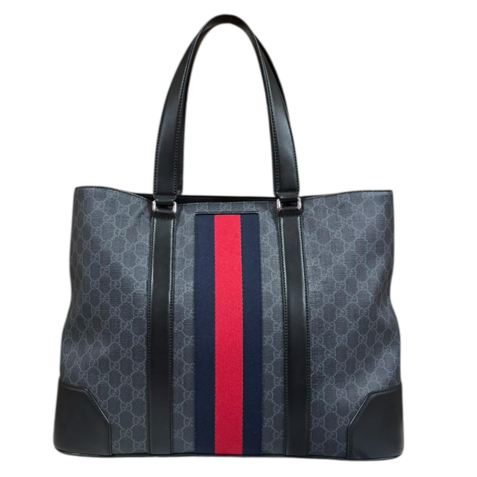 グッチ シェリー トートバッグ グッチ GGスプリームキャンバス 495560 ブラック ユニセックス GUCCI 中古 71,390円