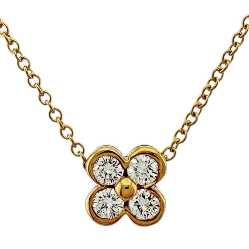 ティファニー ベゼルセット フラワーモチーフネックレス プラチナ PY2fe⭐︎ Tiffany & Co. - ティファニー ベゼルセット フラワーモチーフ