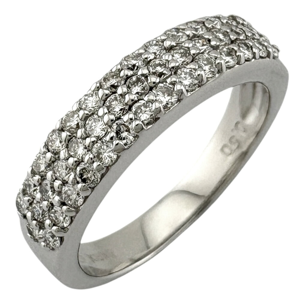 リング 指輪 8.5号 18金 ダイヤモンド 0.50ct レディース 中古