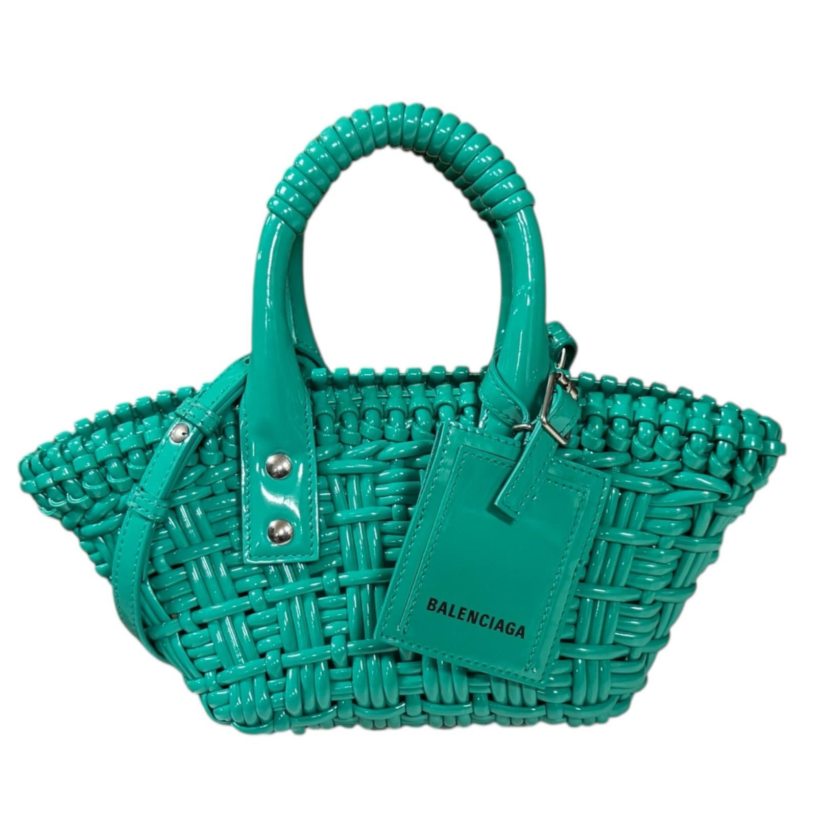 バレンシアガ ビストロ XXS ショルダーバッグ バレンシアガ エナメル 678028 グリーン レディース BALENCIAGA 中古2way｜Ｒ＆Ｋ　リサイクルキング 45,045円