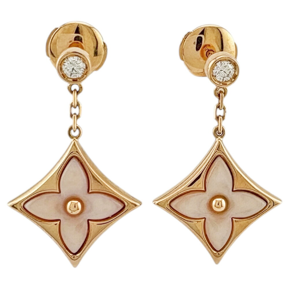 Louis Vuitton ルイヴィトン18Kゴールド ローズクオーツピアス 楽天市場】ルイ・ヴィトン LOUIS VUITTON ピアス ピュス スター