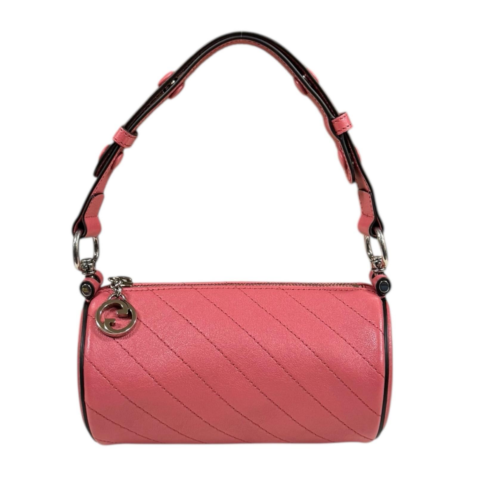 グッチ ブロンディ ショルダーバッグ グッチ レザー 760170 ピンク レディース GUCCI 中古