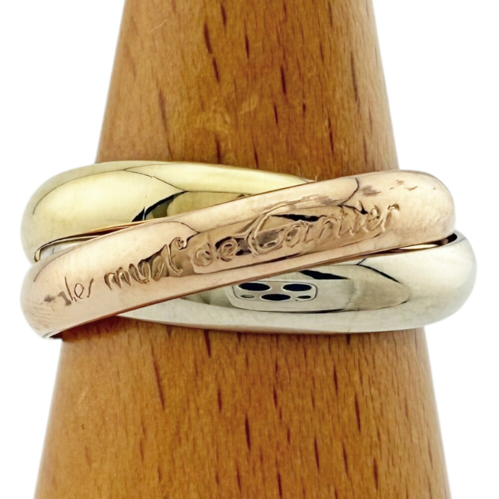 カルティエ トリニティ リング 指輪 カルティエ 14号 18金 レディース CARTIER 中古｜Ｒ＆Ｋ　リサイクルキング