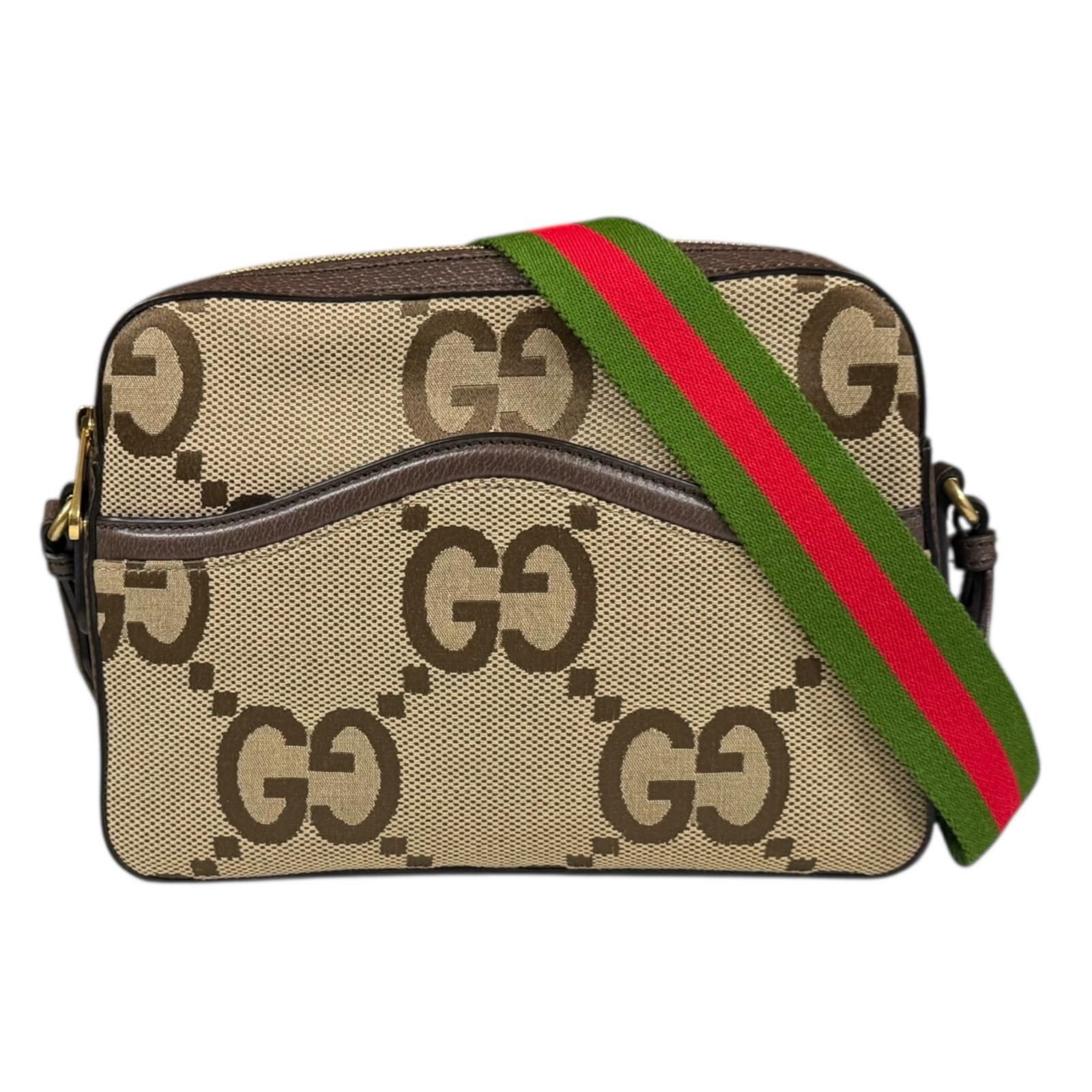 グッチ ジャンボGG ショルダーバッグ グッチ なめし革 675891 ベージュ レディース GUCCI 中古