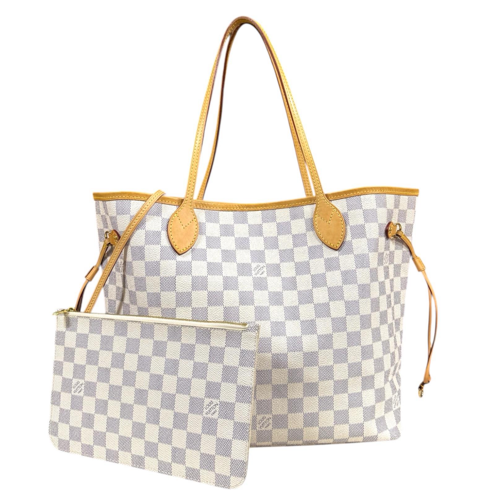 ルイヴィトン ネヴァーフルMM ダミエアズール トートバッグ ルイヴィトン  ダミエアズールキャンバス N51107 レディース LOUIS VUITTON 中古