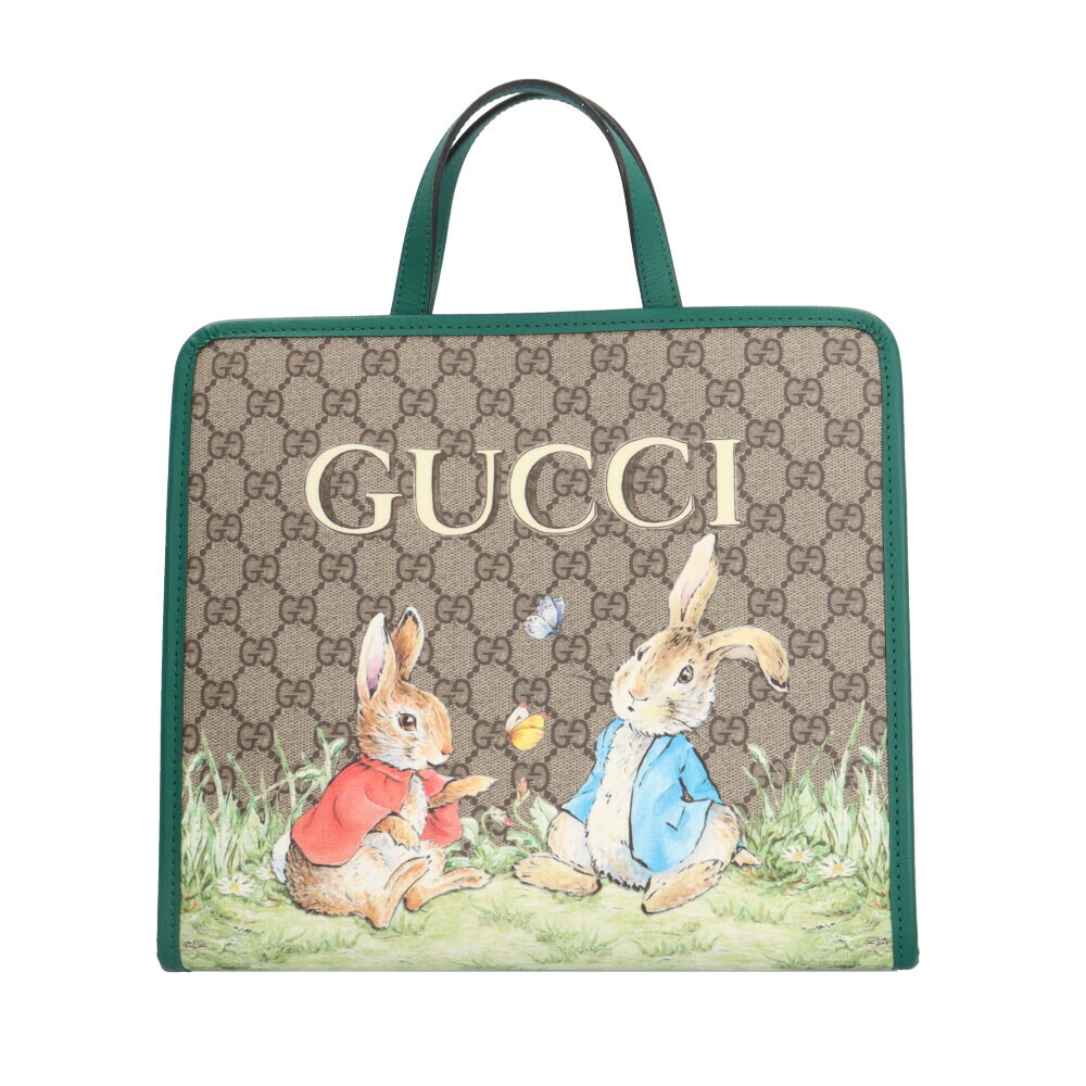 新品 未使用 GUCCI グッチ ピーターラビット コラボ トートバッグ ☆様専用 GUCCI トートバッグ ピーターラビットGGスプリーム 美品 未