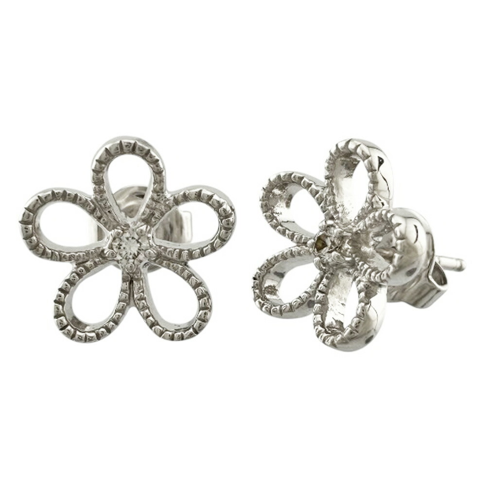 楽天市場】MIKIMOTO ミキモト フラワーモチーフ パール ピアス K18YG