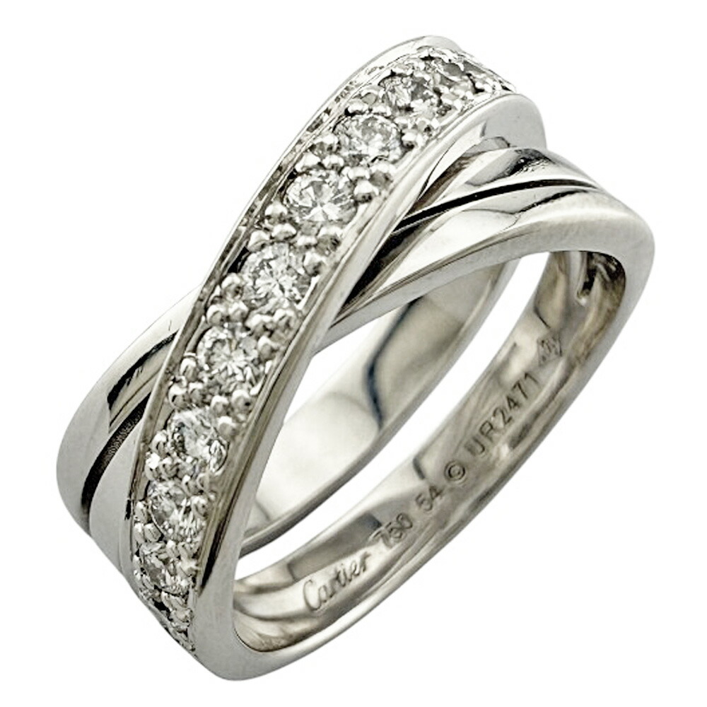 エタンセル ドゥカルティエ ハーフエタニティ ダイヤ リング 53 鑑定書有り Cartier（カルティエ） エタンセル ドゥ ウェディング ハーフ