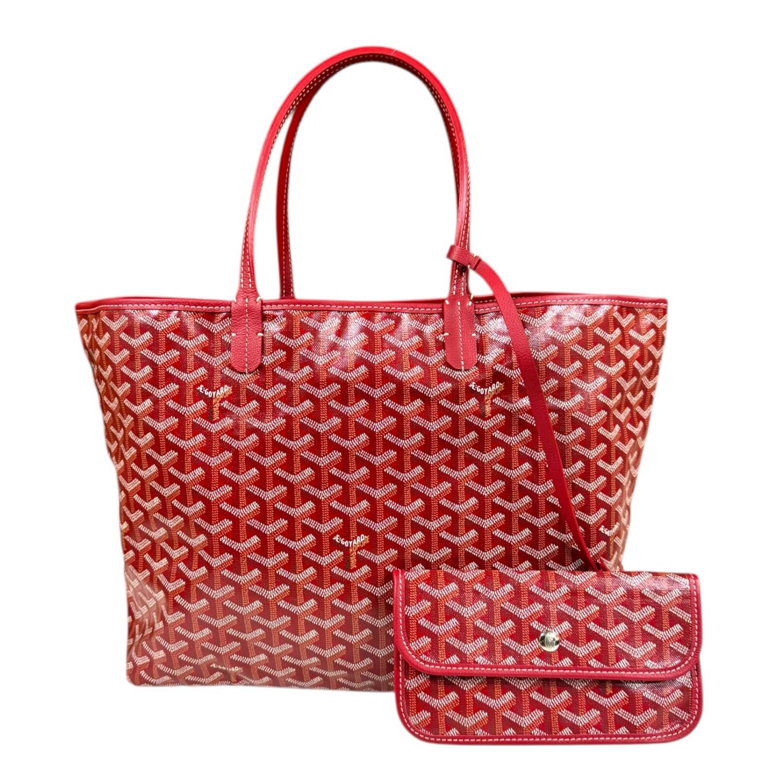 GOYARD 　ゴヤール　サンルイ　ポーチ　オレンジ GOYARD - GOYARD ゴヤール サンルイPM トートバッグ ポーチ付き
