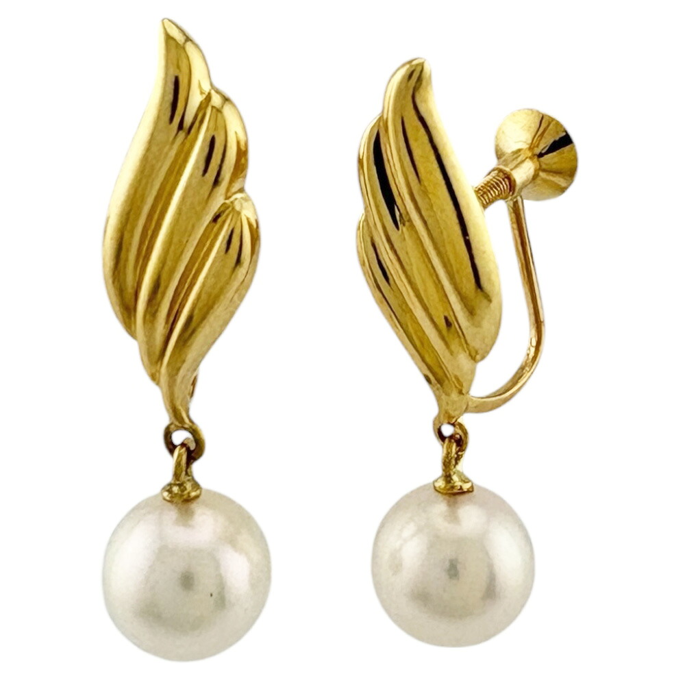 ミキモト イヤリング ミキモト 18金 アコヤパール レディース MIKIMOTO 中古