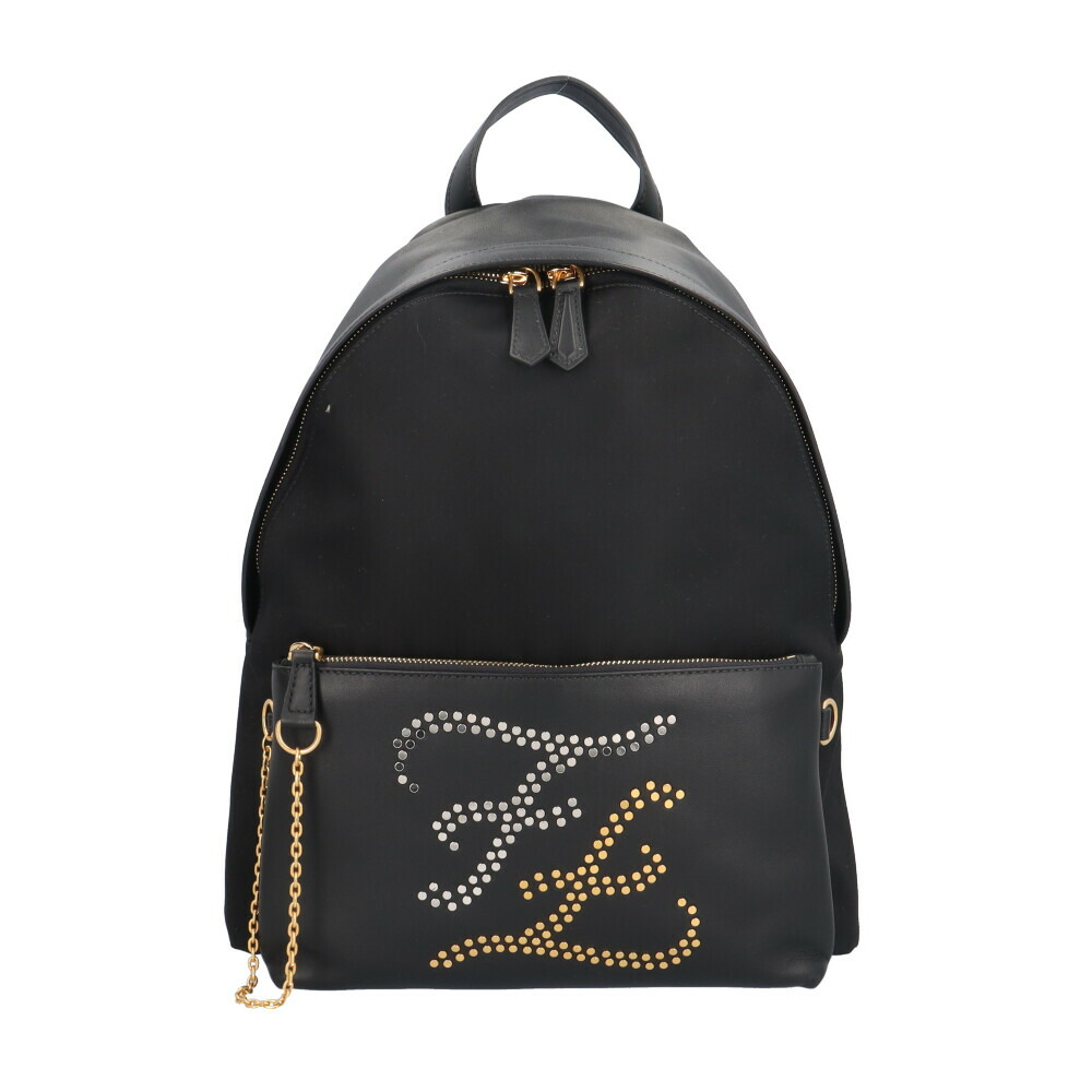 フェンディ スタッズ カーリグラフィー 背嚢・デイパック フェンディ ナイロン 7VZ042 メンズ FENDI 中古