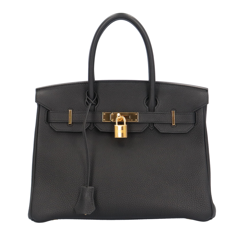 エルメス バーキン30 ハンドバッグ エルメス トゴ ブラック レディース HERMES 中古