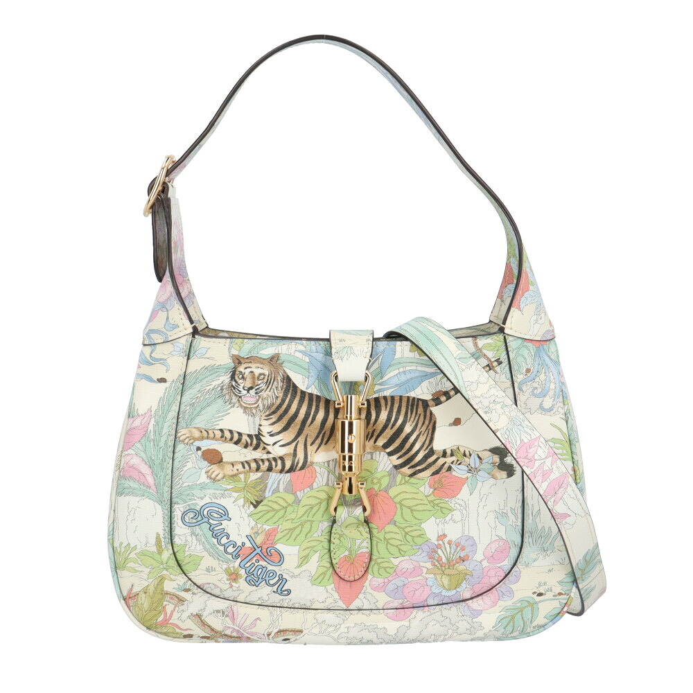 グッチ 虎 ジャッキー1961 ショルダーバッグ グッチ なめし革 636709 白いこと レディース GUCCI 中古2way
