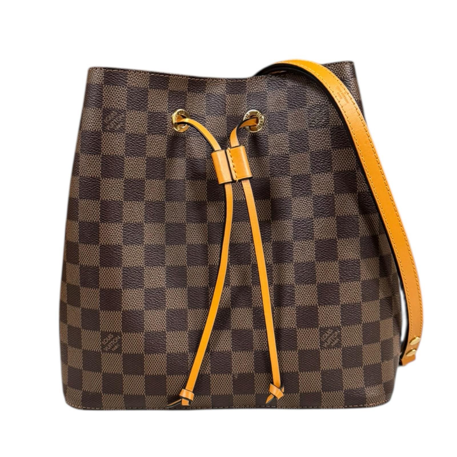 ルイヴィトン ネオノエ ダミエ ショルダーバッグ ルイヴィトン  ダミエキャンバス N40213 ブラウン レディース LOUIS VUITTON 中古