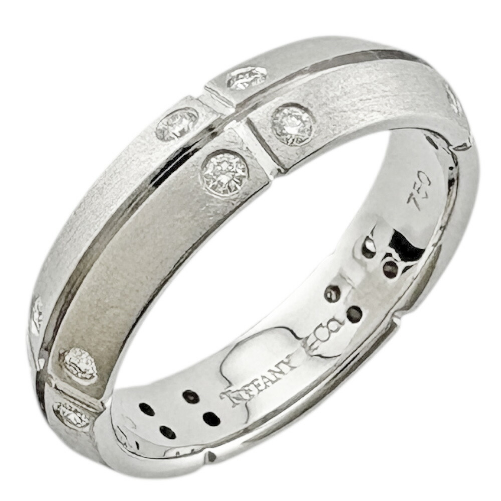 ティファニー ストリーメリカ リング 指輪 ティファニー 14号 18金 ダイヤモンド レディース TIFFANY&Co. 中古