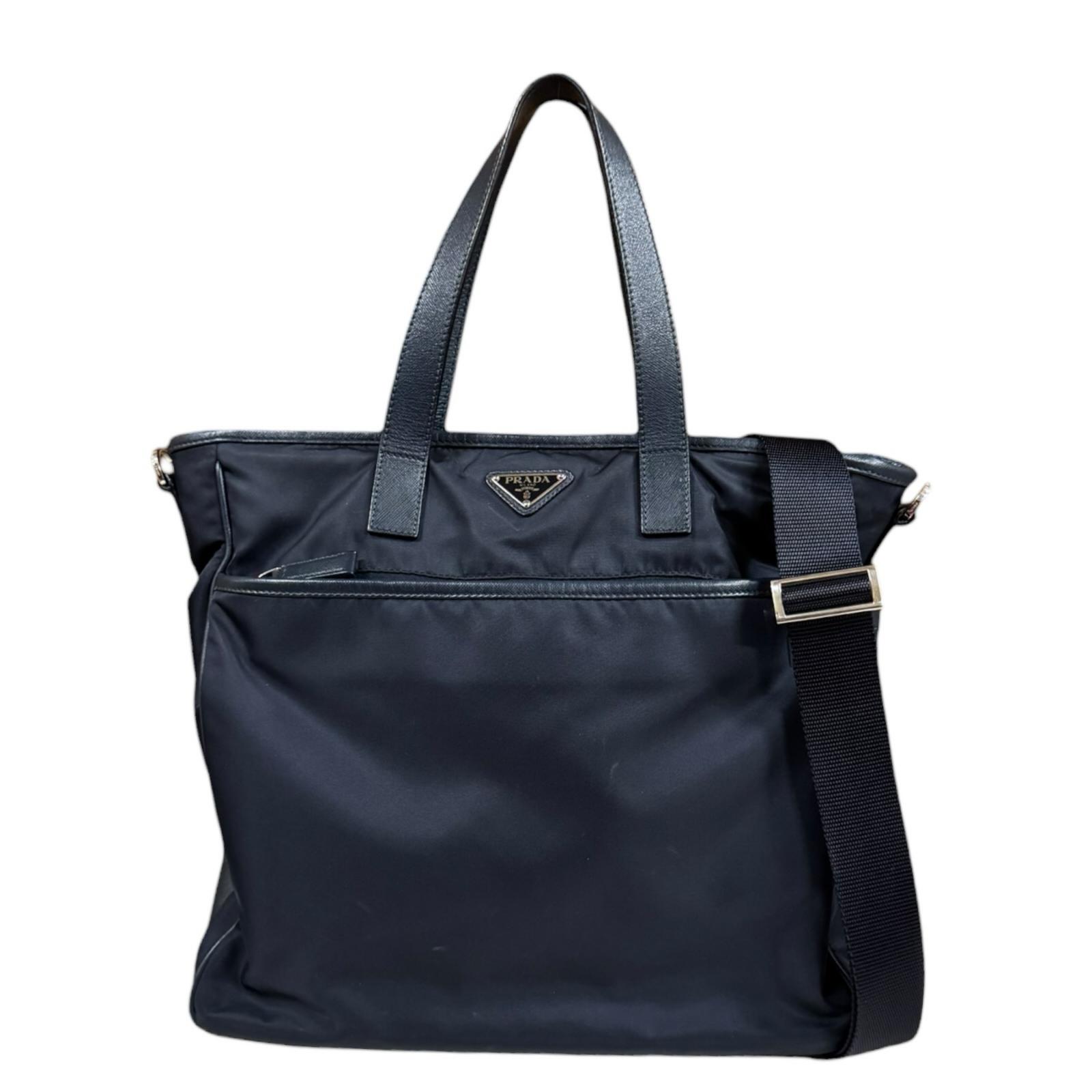 プラダ ショルダーバッグ プラダ ナイロン 2VG033 ネイビー メンズ PRADA 中古2way