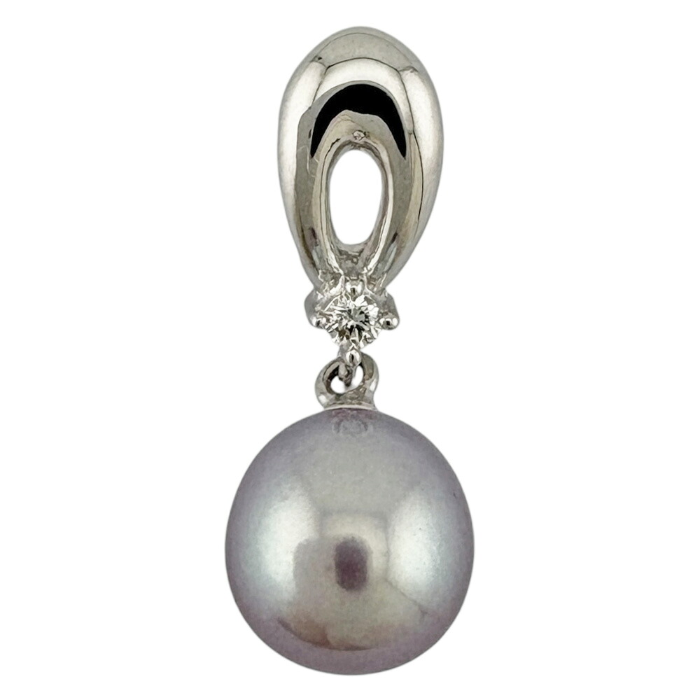 タサキ ペンダントトップ タサキ 18金 パール ダイヤモンド 0.02ct レディース TASAKI 中古|R&K リサイクルキング