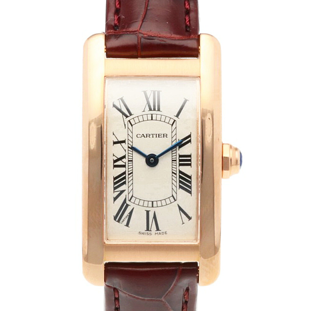 カルティエ タンクアメリカンSM 腕時計 時計 カルティエ 18金 2503 クオーツ レディース 1年保証 CARTIER 中古 425,700円