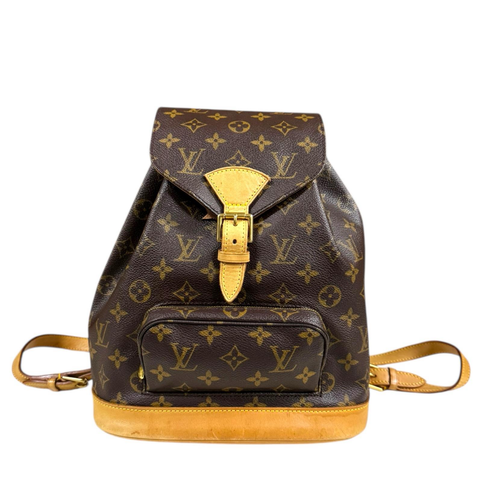 ルイヴィトン モン掏摸MM モノグラム 背嚢・デイパック ルイヴィトン  モノグラム帆布 M51136 レディース LOUIS VUITTON 中古