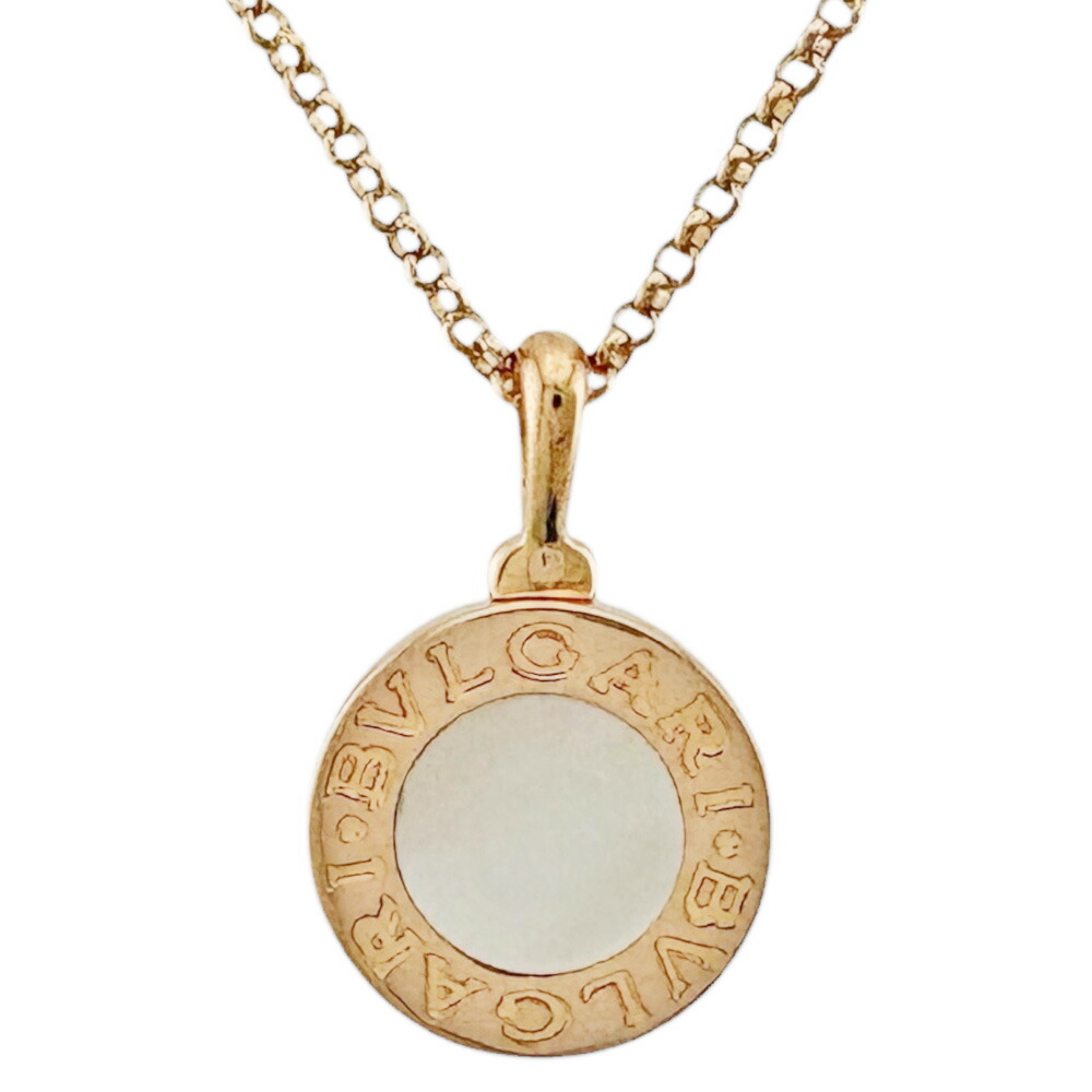 ブルガリ ブルガリブルガリ ネックレス ブルガリ 18金 マザーオブパール レディース BVLGARI 中古