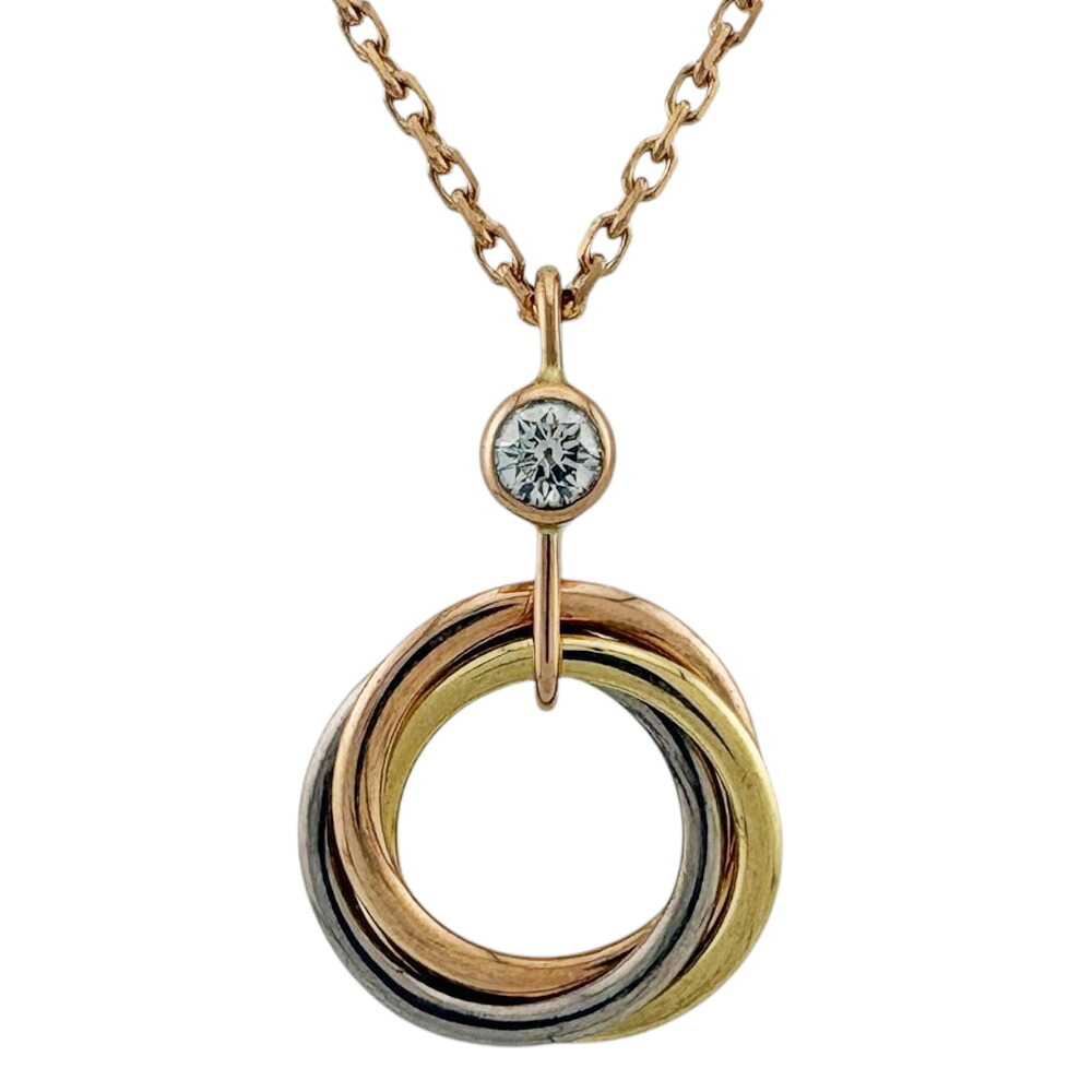 カルティエ トリニティ ネックレス カルティエ 18金 ダイヤモンド レディース CARTIER 中古|R&K リサイクルキング