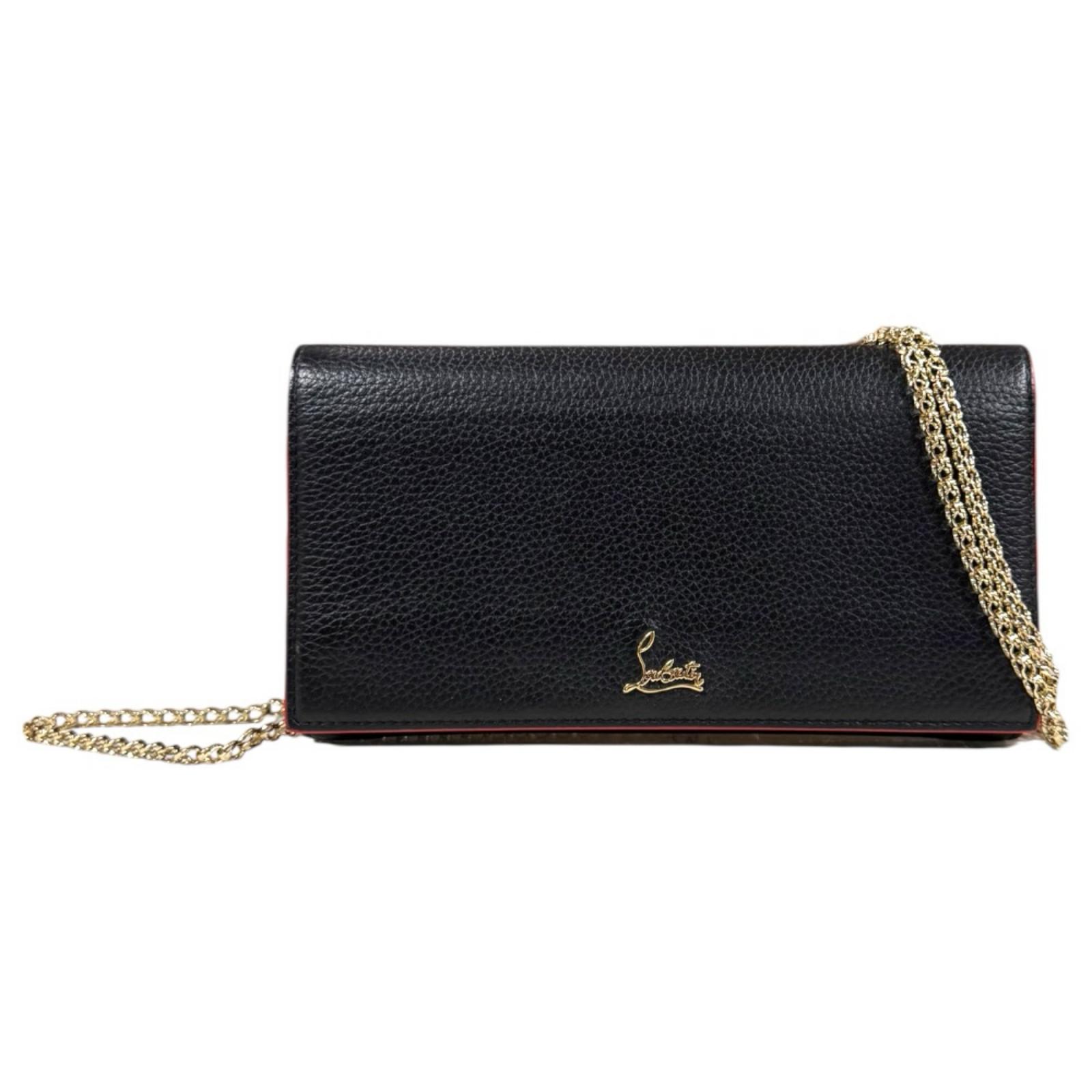 クリスチャンルブタン ショルダーバッグ クリスチャンルブタン レザー 1185068 ブラック レディース Christian Louboutin 中古チェーンウォレット