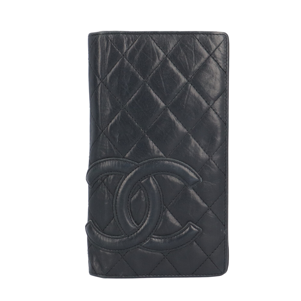 シャネル ココマーク カンボン 長紙入れ シャネル なめし革 レディース CHANEL 中古