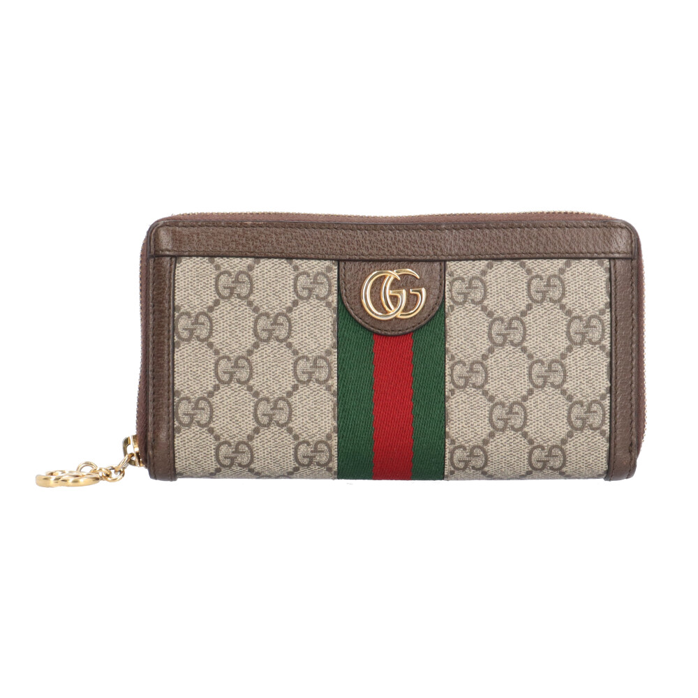 グッチ GG ジップアラウンドウォレット オフィディア 長紙入れ グッチ GGスプリームキャンバス 523154 レディース GUCCI 中古