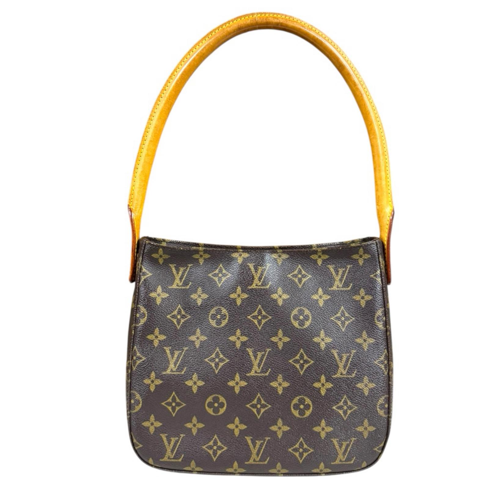ルイヴィトン ルーピングMM モノグラム ショルダーバッグ ルイヴィトン モノグラムキャンバス M51146 ブラウン レディース LOUIS VUITTON 中古