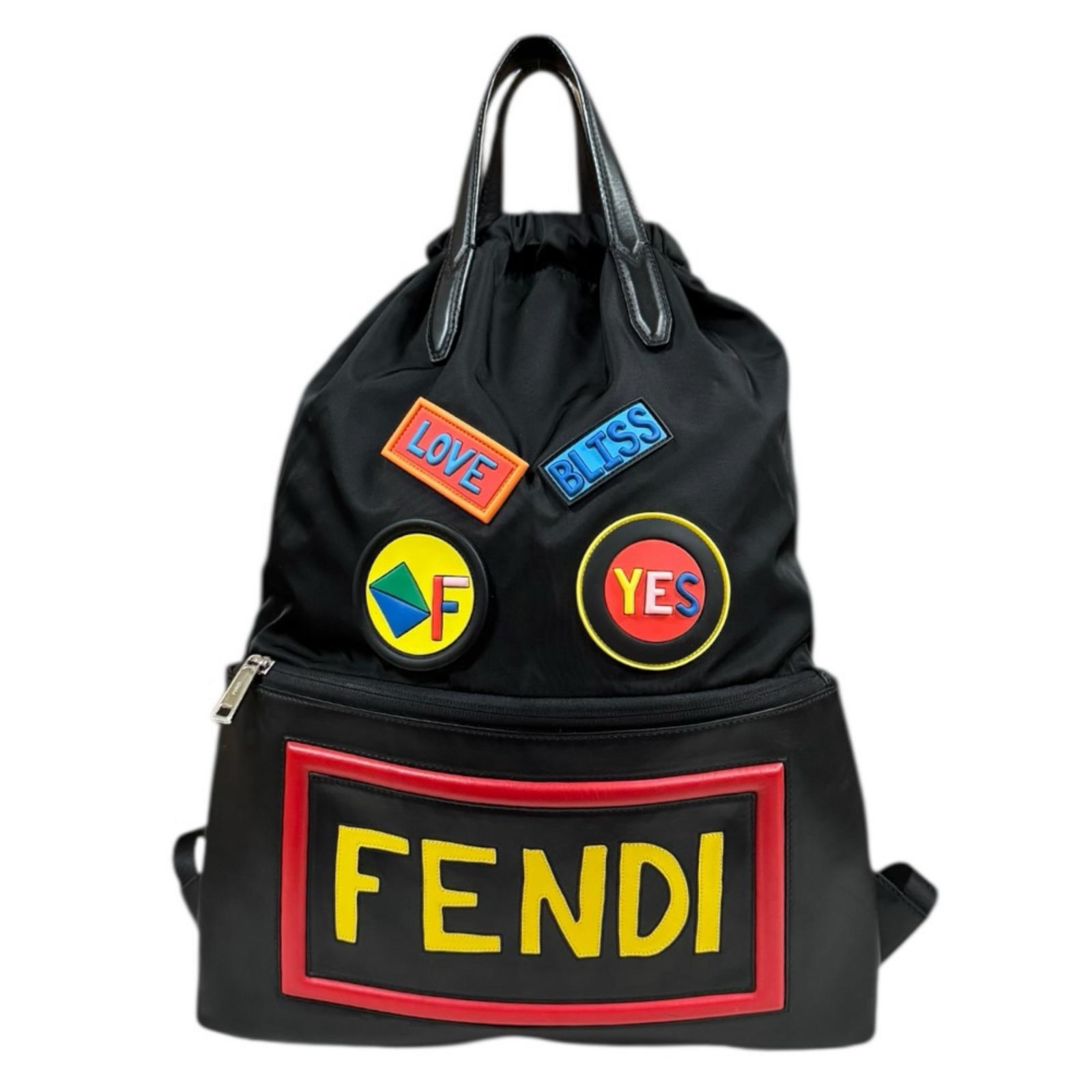 フェンディ ロゴ フェイス リュック・デイパック フェンディ ナイロン 7VZ034 メンズ FENDI 中古