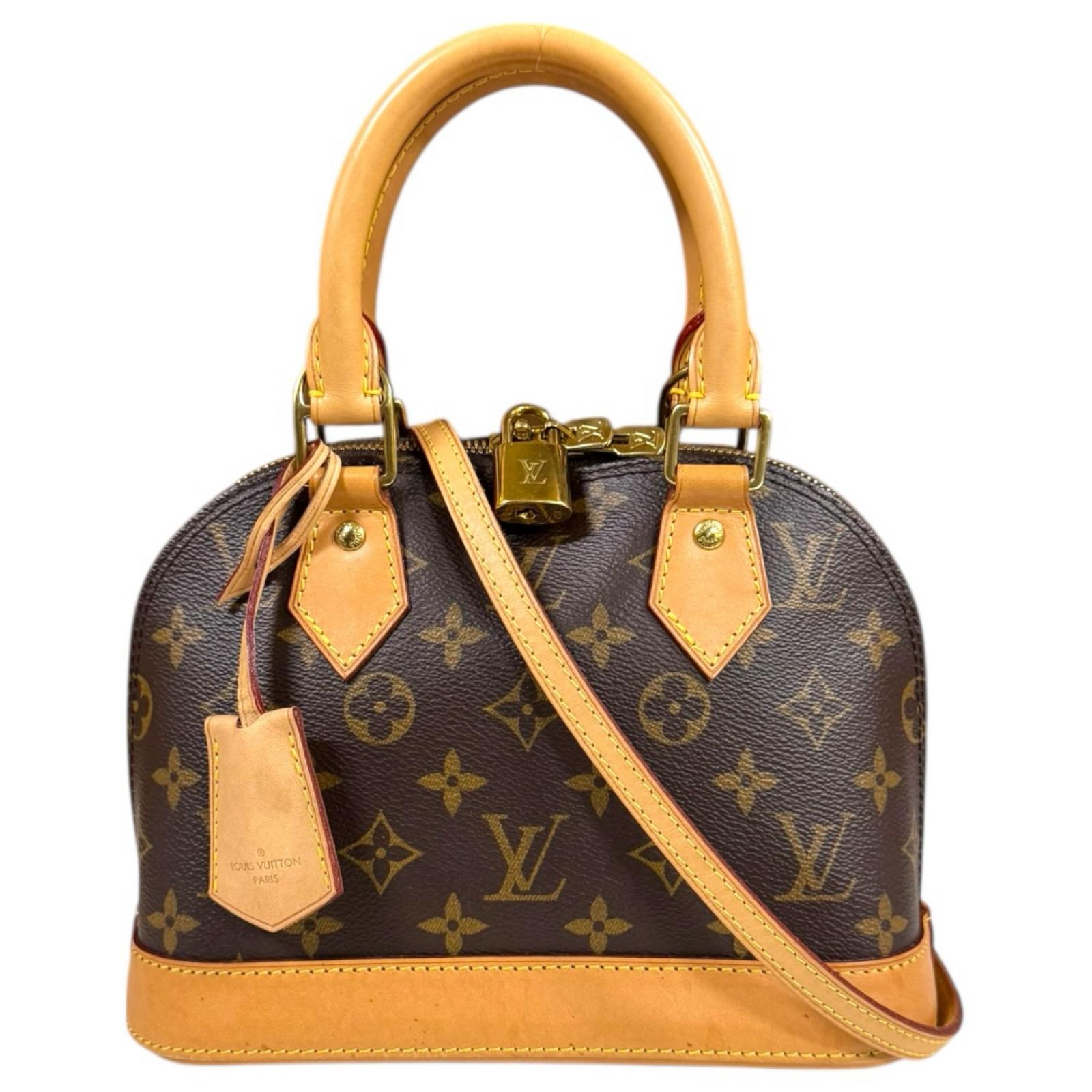 ルイヴィトン アルマBB モノグラム ショルダーバッグ ルイヴィトン  モノグラム帆布 M53152 赤銅色 レディース LOUIS VUITTON 中古2way