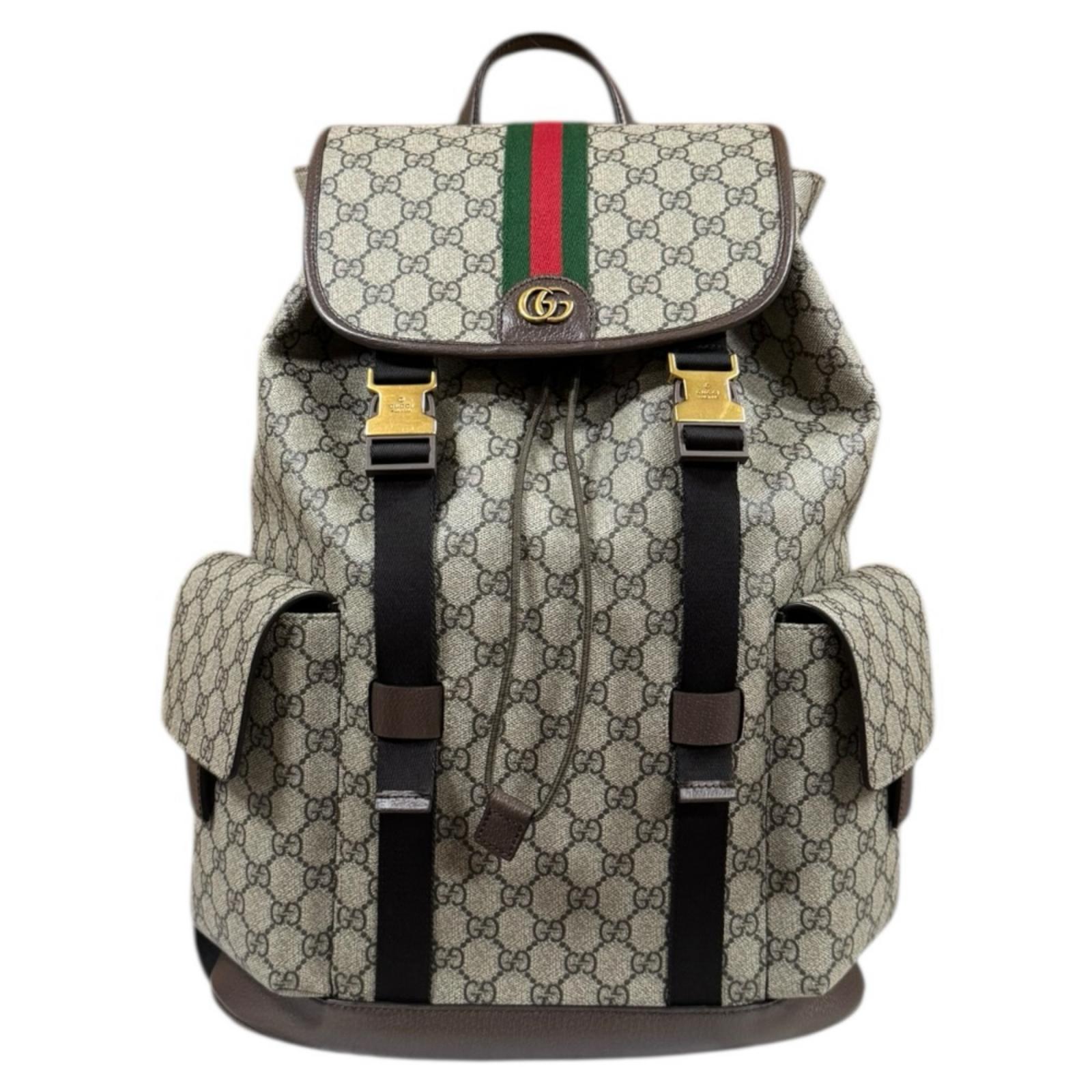 グッチ ラージバッグパック オフィディア 背嚢・デイパック グッチ GGスプリームキャンバス 839110 メンズ GUCCI 中古