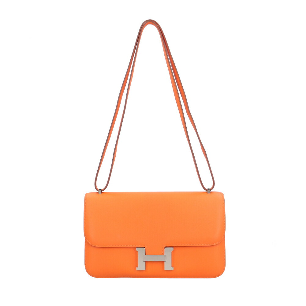 エルメス コンスタンス エラン ショルダーバッグ エルメス バッグ オレンジ レディース HERMES 中古