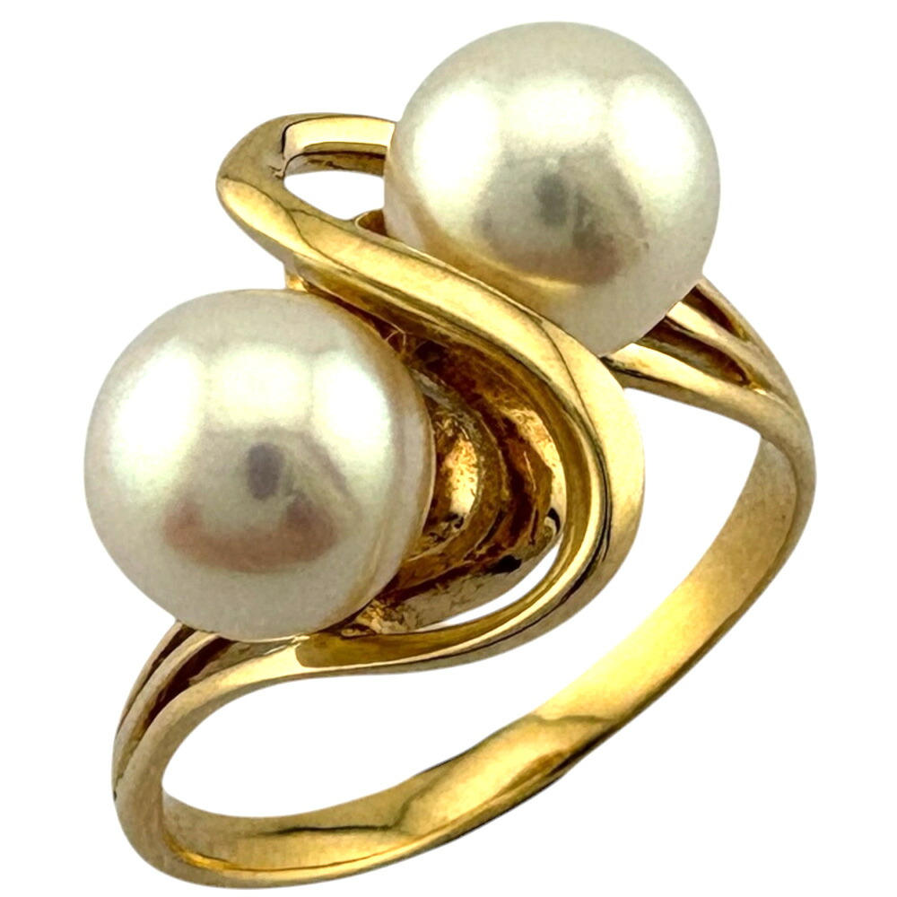 タサキ リング 指輪 タサキ 13.5号 18金 パール レディース TASAKI 中古