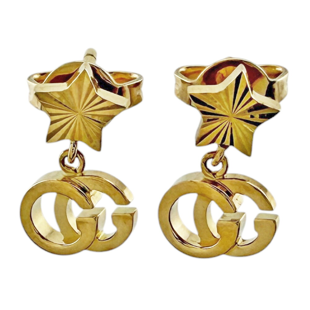 グッチ GGランニング ピアス グッチ 18金 レディース GUCCI 中古星